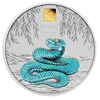 Stříbrná mince 1 Kg Lunar Series III Snake 2025 Privy Mark
