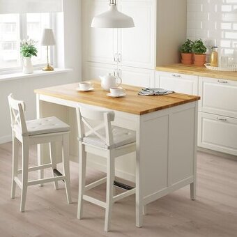 Prodám kuchyňský ostrov TORNVIKEN – bílý/dub, IKEA, nový