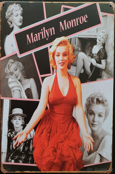 Plechová cedule Marilyn Monroe – retro dekorace 20×30 cm