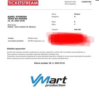 Lístek na koncert - KAREL SVOBODA, Téma na román