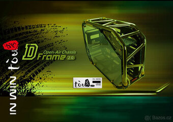 In Win D-FRAME 2.0 black/green + 1065W zdroj D-FRAME 2.0