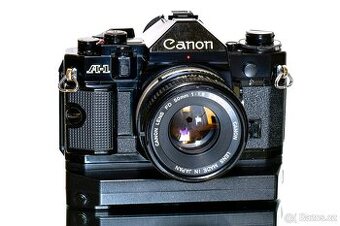 Canon A1 + motor A2 + FD 1,8/50mm S.C. TOP STAV