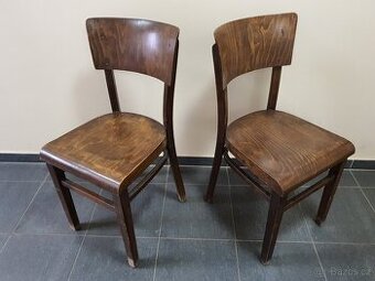 retro starožitné ČSSR židle 4ks socialismus 1940 - 1960
