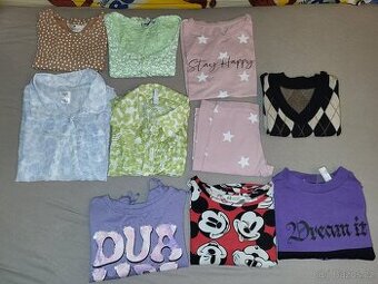 Set 51ks obleceni na holku vel.140,146,152