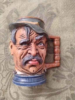 Starožitný pivní korbel  S. ORVIS.    Toby Mug (2)