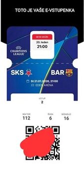 Slavia vs Barcelona Vstupenky