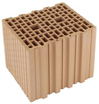 Cihla Heluz Uni 30 P12,5 broušená – 247×300×249 mm