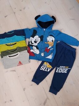 Mikina, trika a tepláky vel 104 - 110