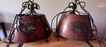 Ručně tepané měděné lustry