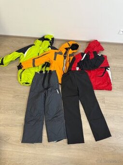 Zimní bunda kalhoty lyžování snowboard set