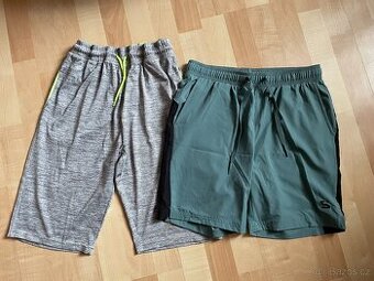 2x chlapecké kraťasy, vel. 158/164