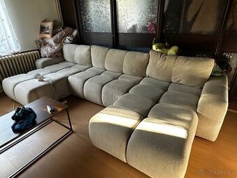 Rozkládací čalouněná sedací souprava  s úložným prostorem