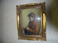 OBRAZ OLEJ  NA KARTONU