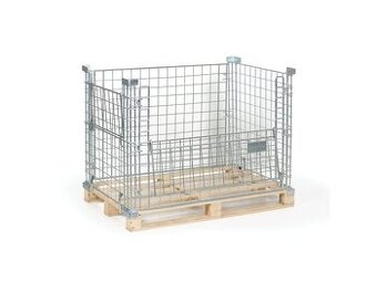 Železná klec na paletu, koš