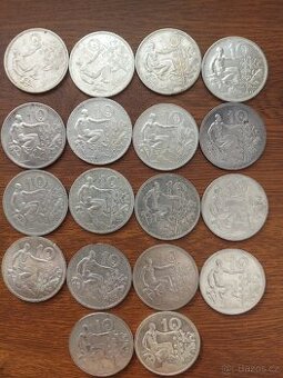 Stříbrné mince první republika