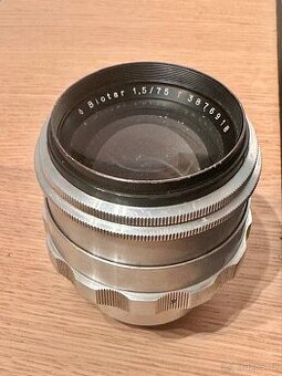 Carl Zeiss Jena Biotar 1,5/75 červené Téčko
