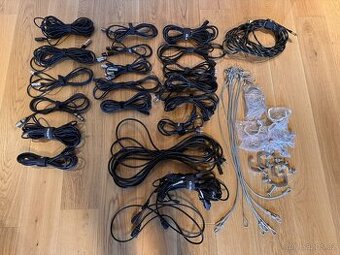 Kabely, DMX, XLR, napájecí | Jistící lanka | Držák světel