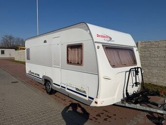 Dethleffs 510 2003 fr.postel, stan, nosič kol THULE,