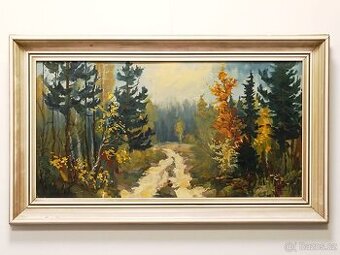 Obraz František Pulec, Šumava, olej 43x73