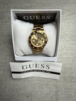 Zlaté dámske hodinky Guess – model W13576L1