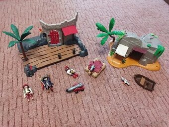 PLAYMOBIL 2x pirátský ostrov + figurky