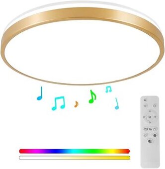 Horevo LED RGB stropní svítidlo 30 cm s Bluetooth reprodukto