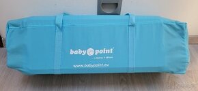 Prodám cestovní postýlku s kolečky Babypoint - 1