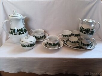 Míšeň, Meissen - porcelánová sada - vinná réva