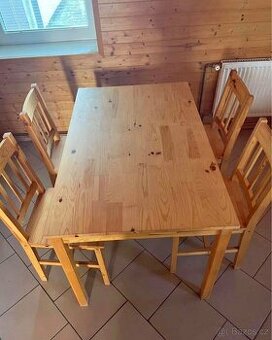 DOVOZ MOŽNÝ jídelní set - stůl a 4 židle