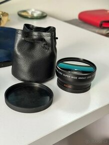 Ultra wide angle lens with macro