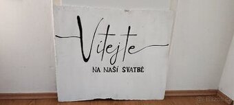 Svatebni cedule +rámeček