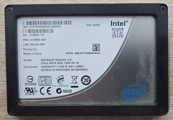 SSD SATA 120 GB Intel
