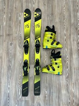 Dětské lyže Fischer 120 + boty Fischer 23,5(37 1/3)