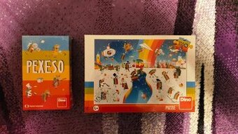 ČT Déčko puzzle, pexeso nové, nerozbalené