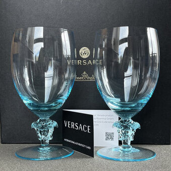 Versace Medusa 2x modrá sklenice 400ml