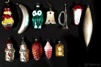 Vánoční dekorace - skleněné ozdoby