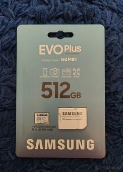 Samsung MicroSDXC 512GB EVO Plus + SD adaptér