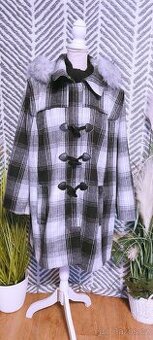 LUXUSNÍ PŘECHODOVÝ KABÁTEK+2 KOŽEŠINOVÉ LÍMCE-BONPRIX vel.56