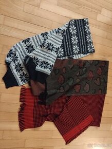 Tři kusy zimních šál - 1