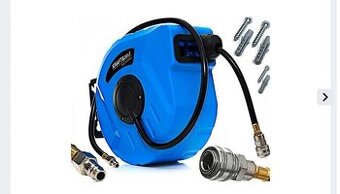 Hadice na vzduch – samonavíjecí, 10 m otočný držák