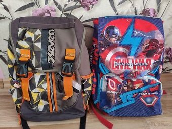 Dvě aktovky a linkované sešity A4 nové