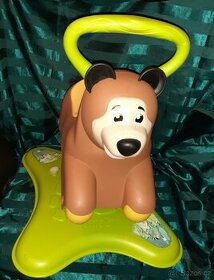 Skákadlo a odrážedlo Smoby Máša a medvěd 2-v-1