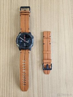 Garmin Fenix, Tactix, Epix kožený řemínek 22 mm, nový.