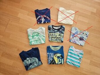 Set triček s krátkým rukávem, 8x tričko, vel. 116