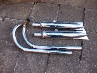 Jawa 250 perák - výfuky