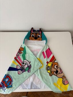 Dětská osuška s kapucí Tlapková patrola (Paw Patrol) – 120x6
