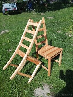6 ks židle z masívu