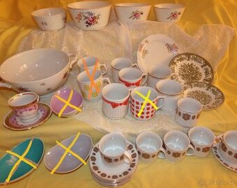 PORCELÁN mix na doplnení -  české porcelánky