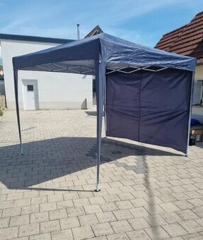 Látkový nůžkový altán,párty stan modrý 3x2,60x3 m V/Š/D