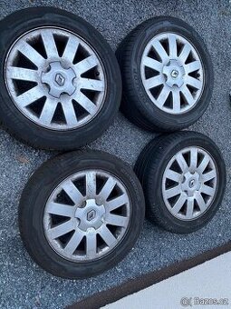 Alu kola 16” 5x108 Renault a letní pneu 205/55/R16